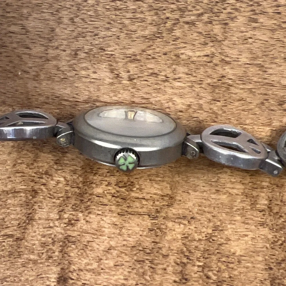 Vintage Lucky Brand Women's Watch 25mm Peace Sign‎ Band - Needs New Battery